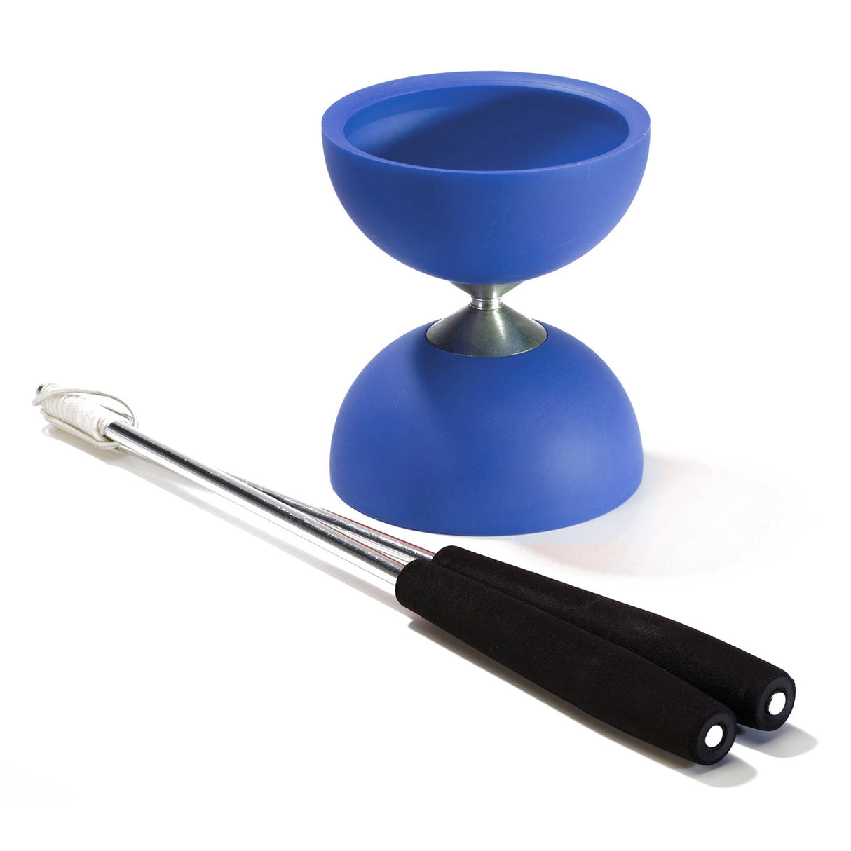 Eureka rubber diabolo with aluminum sticks dark blue