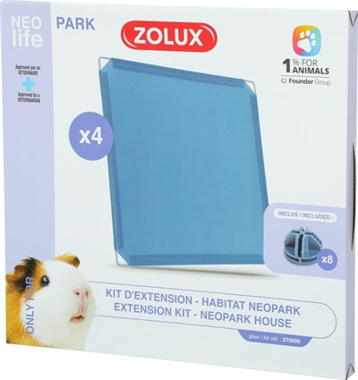 ZOLUX Neolife Neopark Gadia Fraktionset geschlossene Panels gesetzt