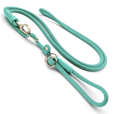 Morso Dog Leash Retrieverlijn Hands Free Soft Rope Recycled Aquamarine