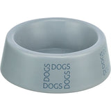 Trixie Food Bowl Drinking Bin Dogs Ceramic Grey Blue