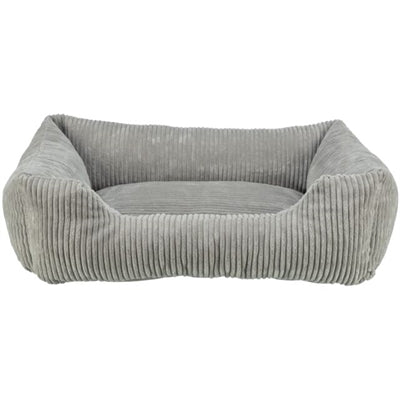 Trixie dog basket vital jonna rib velvet gray