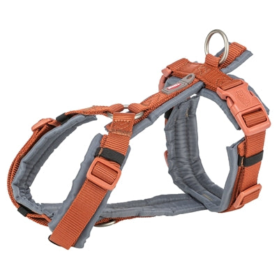 Trixie hondentuig premium trekking roest bruin grafiet grijs
