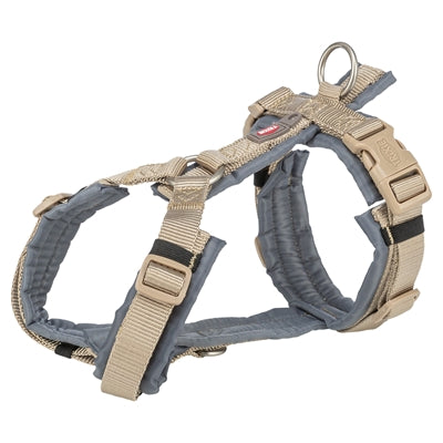 Trixie Dog Harness Premium Draw Sand Taupe Graphite Graphite