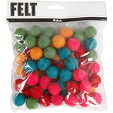 Creativ company http: www.cchobby.nl wol-kralen-d-20-mm-sterke-kleuren-64-stuk-1-doos