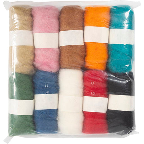 Creativ company https: www.cchobby.nl gekaarde-wol-diverse-kleuren-10x25-gr-1-doos