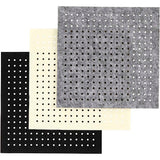 Http: www.cchobby.nl hobbyvilt-met-gaten-afm-20x20-cm-dikte-3-mm-zwart-grijs-off-white-3x4-vel-1-doos