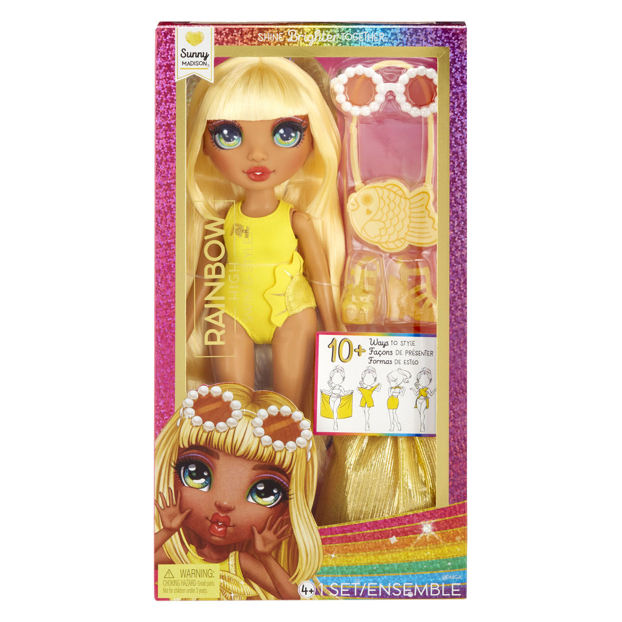 Mga Entertainment Regenbogen héije Schwämm Stil Pop Sonneg