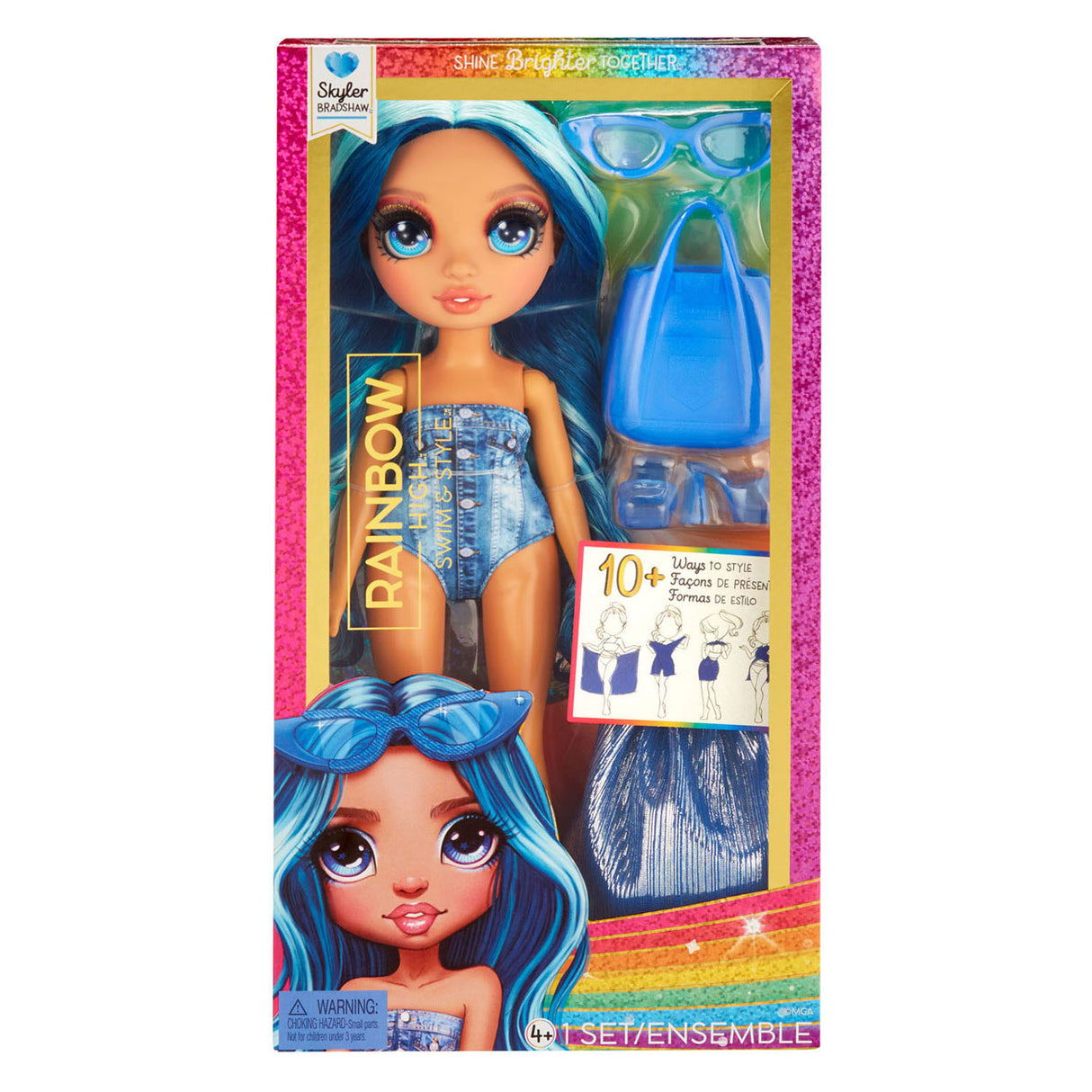 MGA Entertainment Regenbogen hoher Schwimmstil Pop Skyler