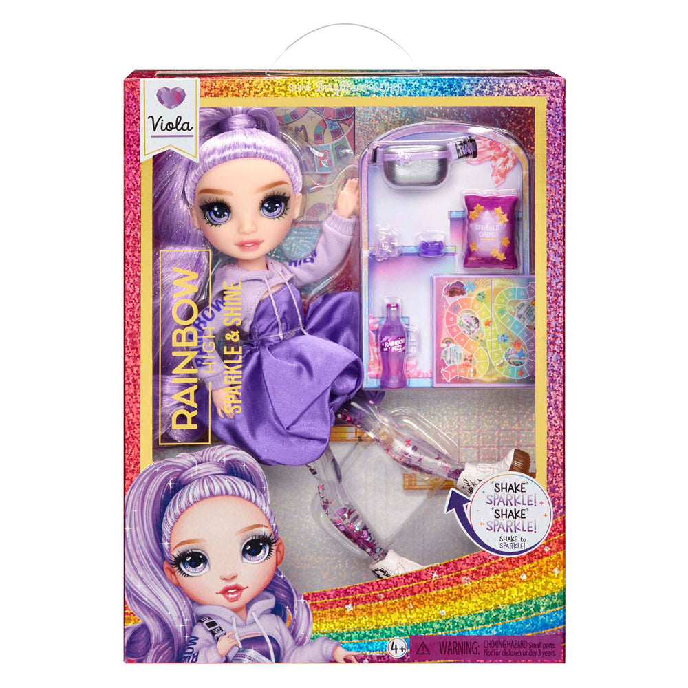 MGA Entertainment Rainbow High Sparkle Shine Fashion Pop - Viola