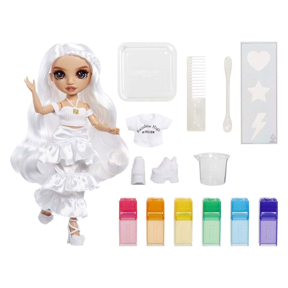 MGA Entertainment Rainbow High Watercolor Create -Modepop - Brown eyes