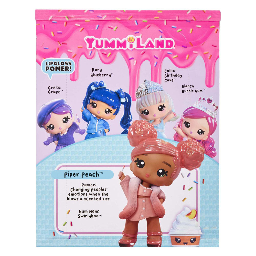 MGA Entertainment Yummiland Big Pop + Lipgloss diertje - Piper Peach