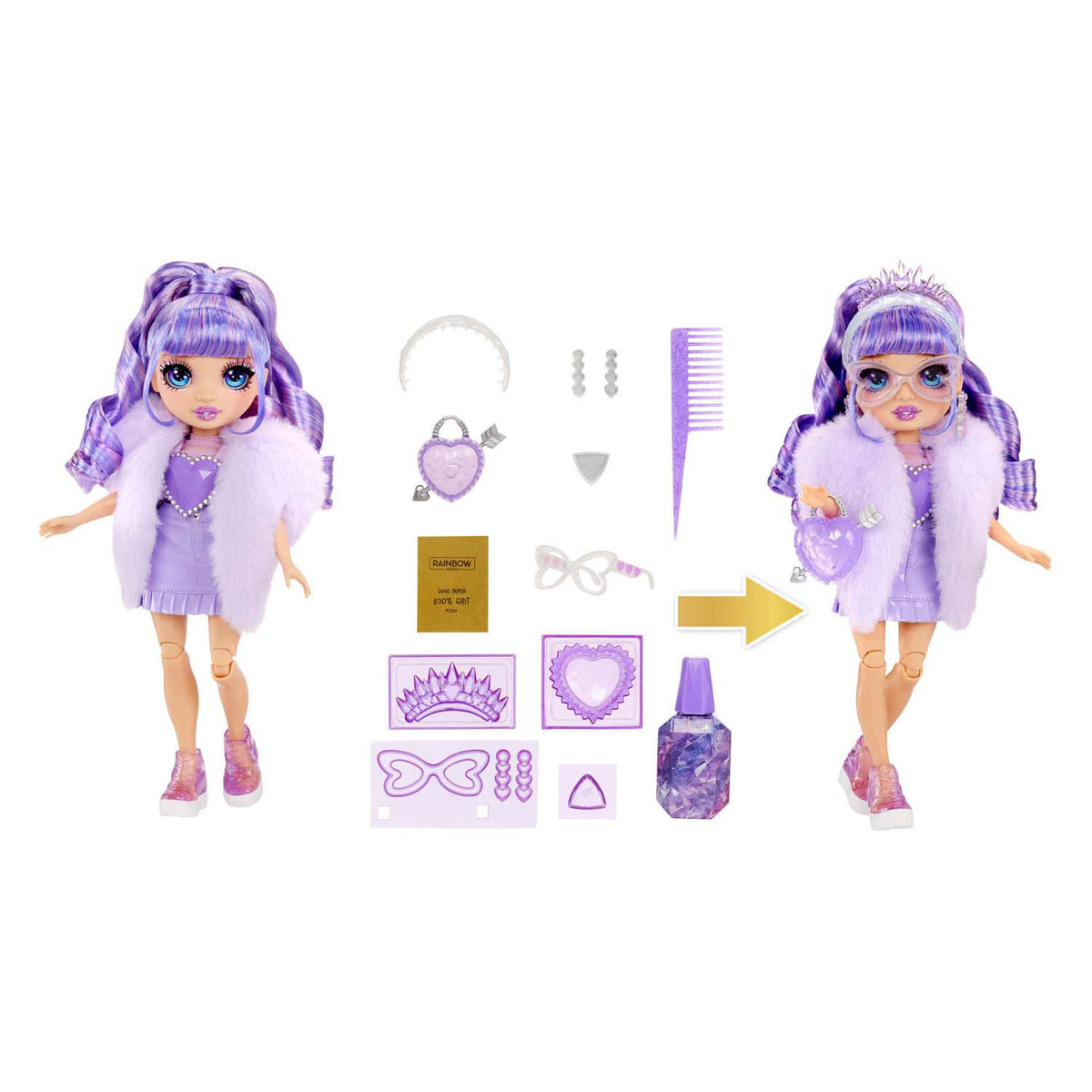 Rainbow high crystal fashion modepop - violet