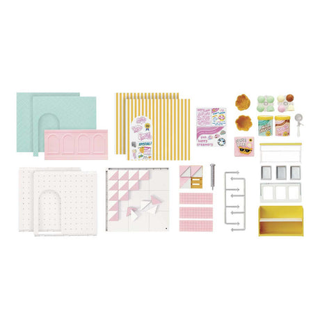 Miniverse ™ make it mini spaces™ ijssalon - knutselset - bouwpakket- maak je eigen mini ijssalon