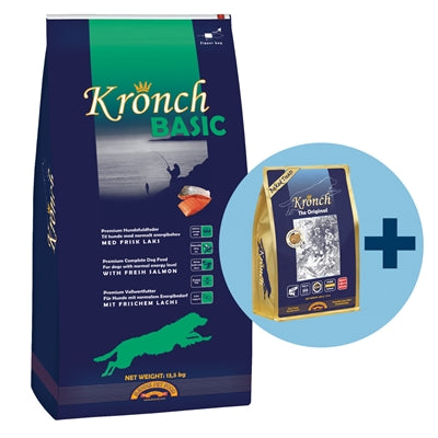 Kronch Basis Erwuessene mat gratis Kronch 100% Lachsnacken