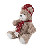 Cupid Comet Brie Beer with hat and scarf red