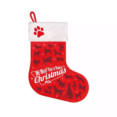 Plenty Gifts Christmas Tok Woof Hairy Christmas Red