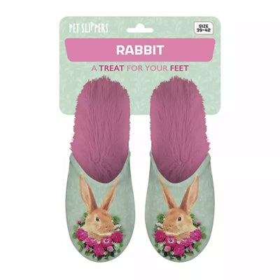 Slippel Rabbit Green Pink