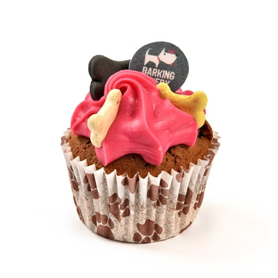 La panadería Barkery vainilla woofin con esmalte rosa