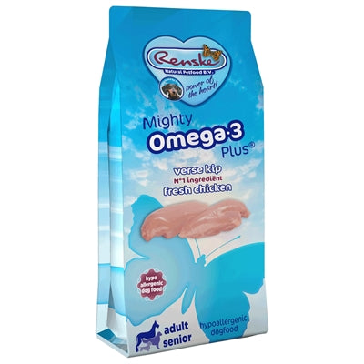 Renske Mighty Omega plus erwachsener Senior Chicken Rice Hypoallergene