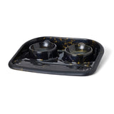 Savic Butler food bowl and water bowl with plateau marble black gold