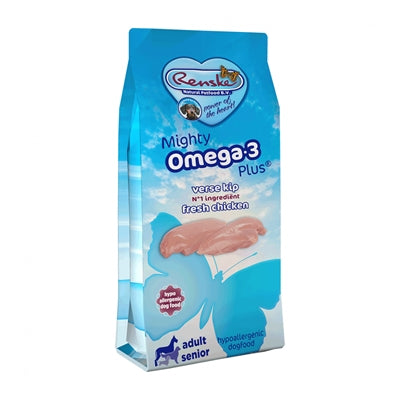 Renske mighty omega plus adult senior chicken rice hypoallergenene