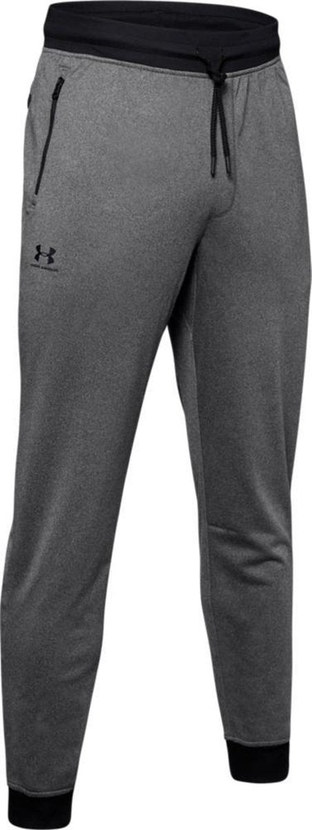Under armour sportstyle tricot jogger heren sportbroek - grijs zwart
