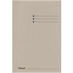 Esselte mappen 3 flappen folio 240x318mm grijs