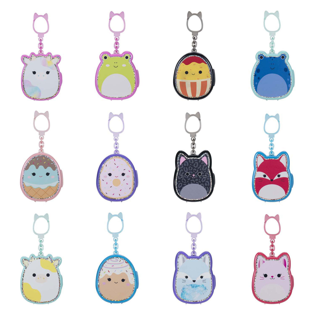 Squishmallows squish-a-longs sleutelhanger met clip, 11cm