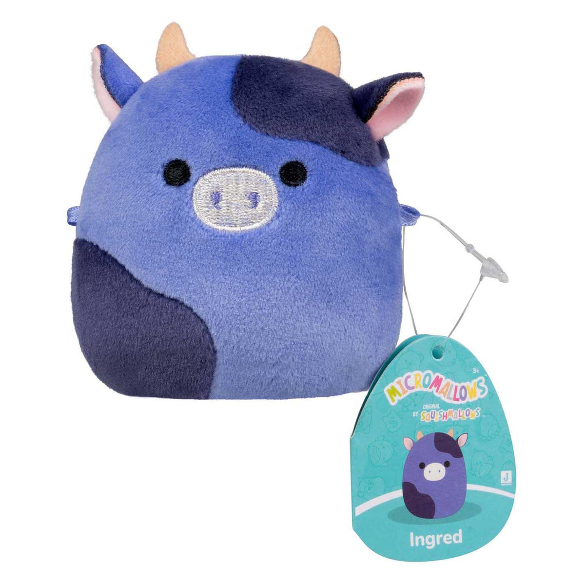 Jazwares squishmallows knuffel pluche - micromallows ingred, amelie, daisuke - 3dlg.