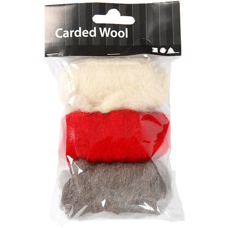 Creativ company http: www.cchobby.nl gekaarde-wol-rood-wit-harmonie-3x10-gr-1-doos