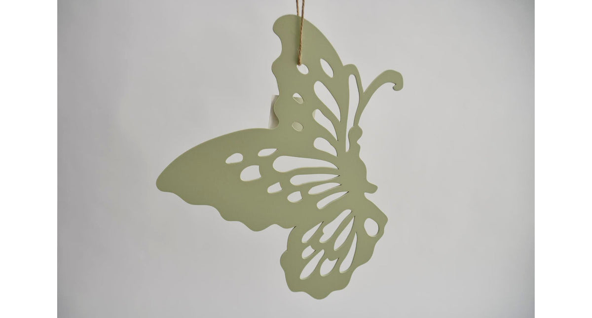 Vlinder 25x30cm lichtgroen lasercut