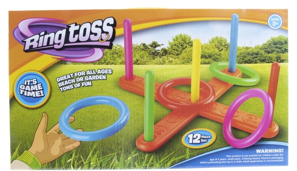 Jonotoys ring toss kleurrijke ringwerp spel