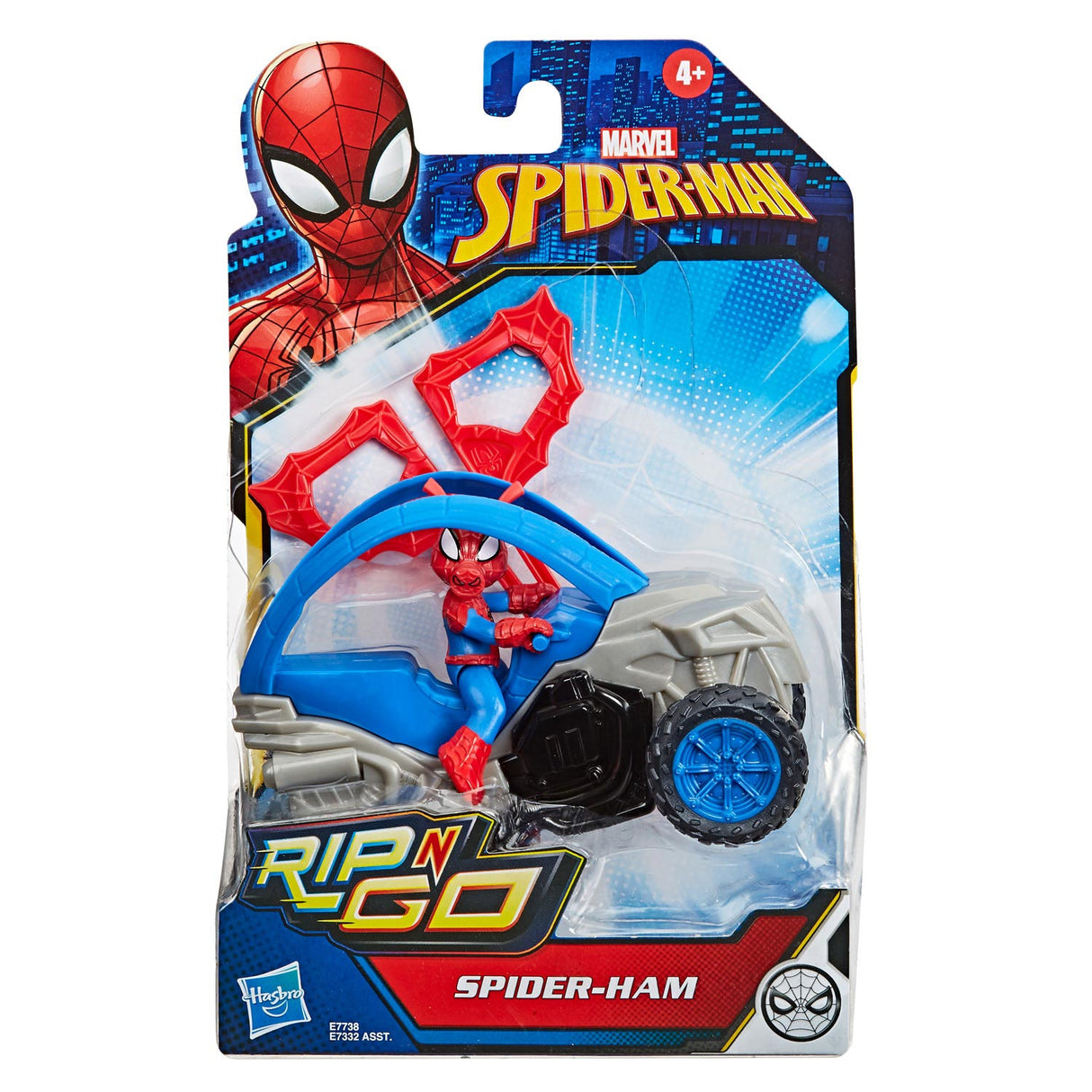 Hasbro Spider-Man Rip and Go Figur Blue