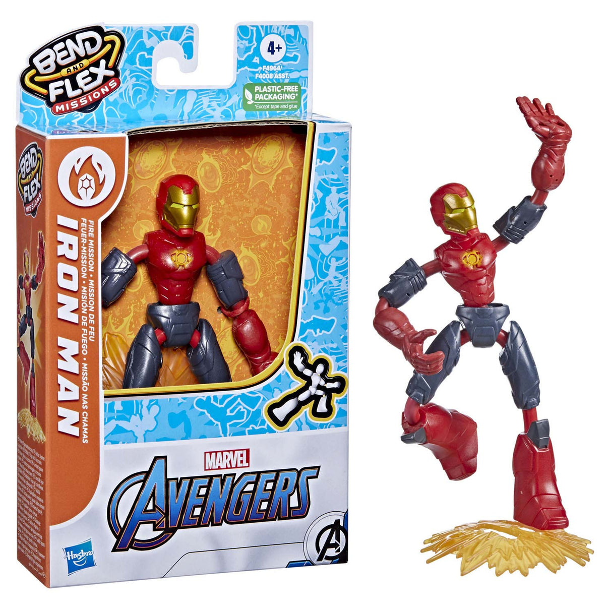 Hasbro Avengers Bend and Flex Fire Mission