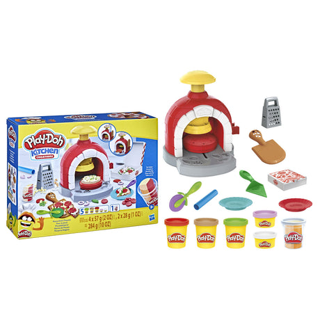 Juego de juego de arcilla de horno de pizza hasbro