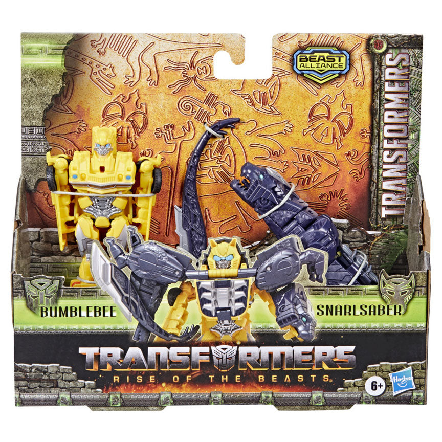 Hasbro Transformers Rise of the Beasts Combiner Action figures Bumblebee Snarlsaber