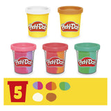 Play-doh regenboog softijs speelset - 5 kleipotjes