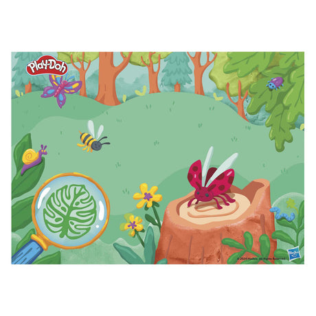 Play-doh microscoop met licht speelset - boetseerklei - 5 potjes - knutselen voor kinderen