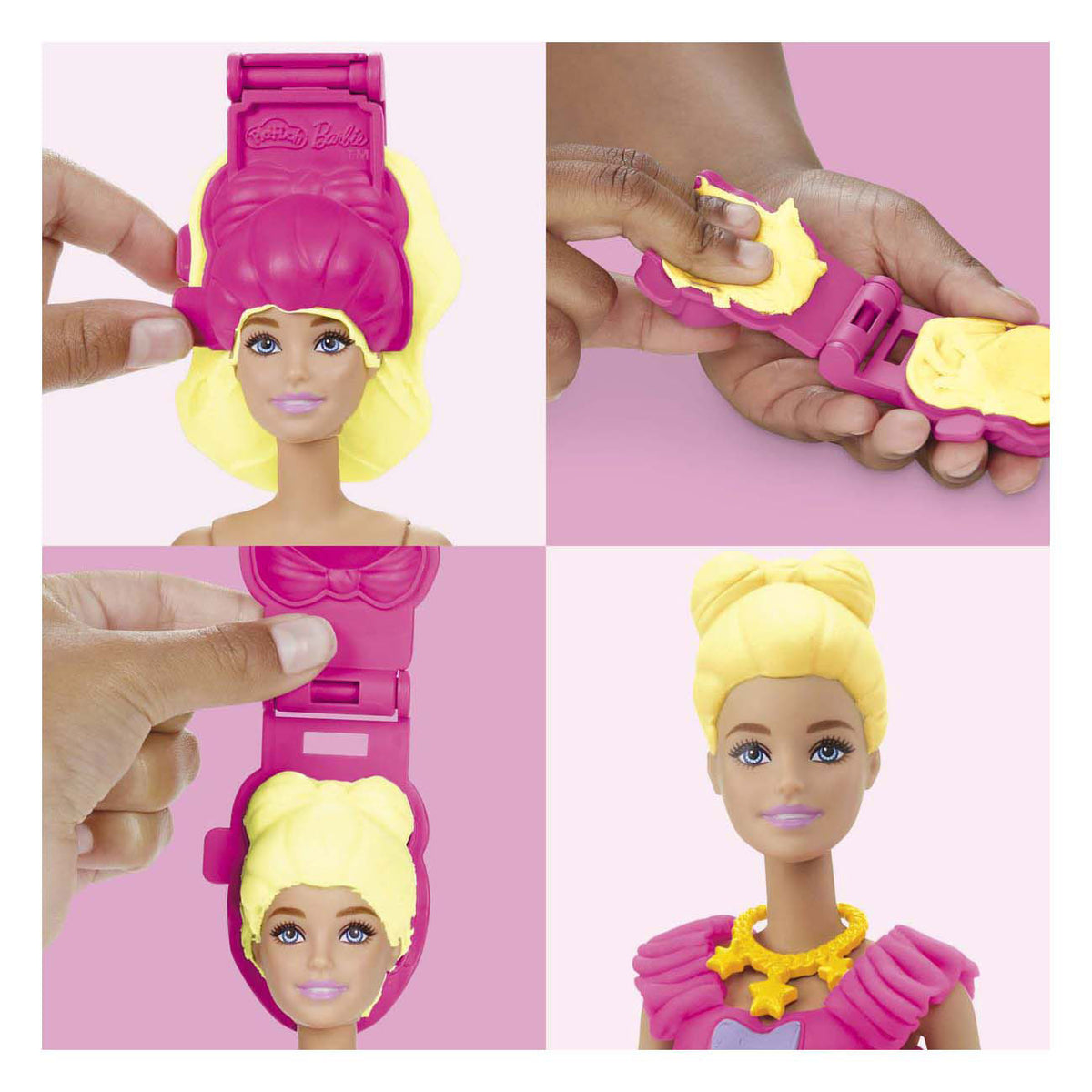 Play-doh barbie ruches en strikken - boetseerklei