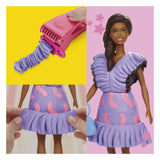 Play-doh barbie fashionista-franjes - speelset met pop - boetseerklei