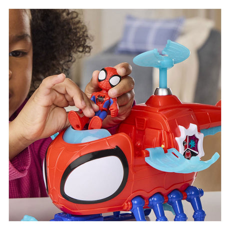 Marvel spidey met spidey copter speelgoedhelicopter