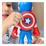Marvel spidey and his amazing friends supersized captain america speelfiguur