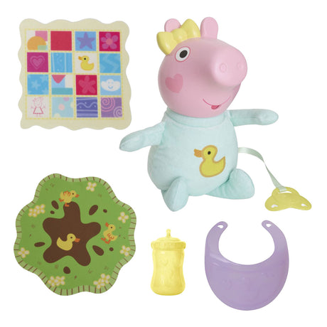 Hasbro peppa pig knuffel evie met accessoires
