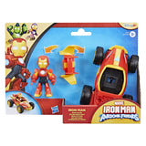 Hasbro marvel iron man and his awesome friends iron man racer speelfiguur