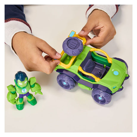 Hasbro marvel iron man and his awesome friends iron hulk, actiefiguur en speelgoedvoertuig, leeftijd 3+