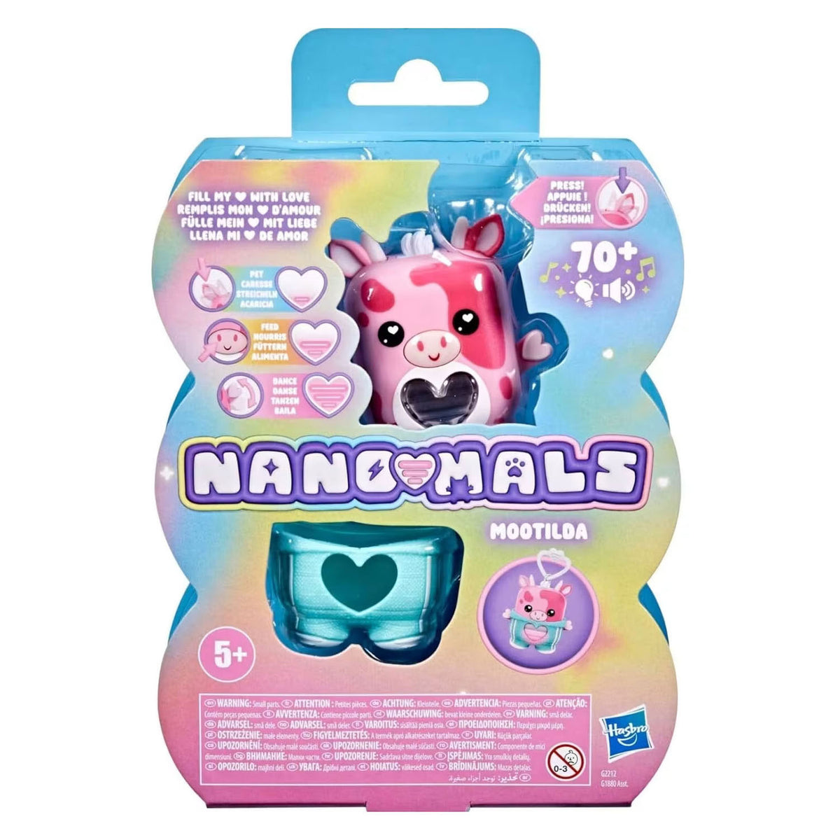 Hasbro interactief speelgoed nanomals mootilda de roze koe elektronisch.