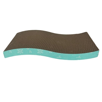 Easypets cat scratcher wave turquoise