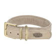 Trixie halsband hond pure leer lichtgrijs