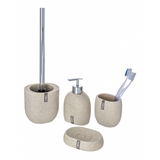 Wenko 1064992 - tandenborstelbeker puro beige | 2 stuks