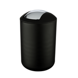 Wenko 1064956 - afvalemmer brasil l 6,5 liter zwart | 2 stuks